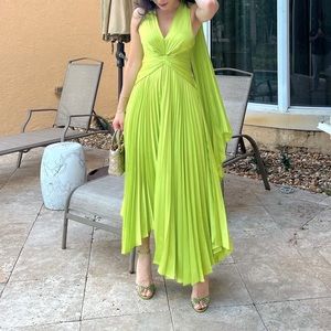 Acler Columbus Midi Pleated Dress